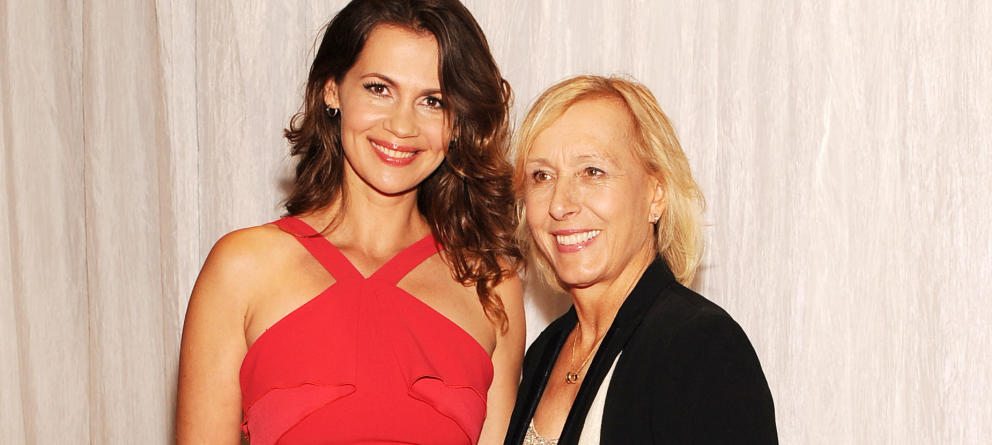 Martina Navratilova y Julia Lemigova