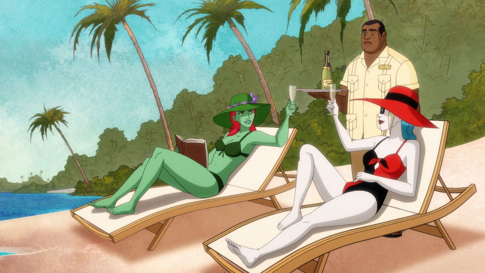harley ivy en la playa